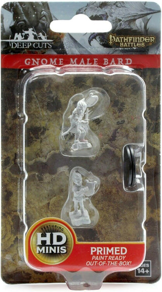 Pathfinder Deep Cuts Unpainted Miniatures - Gnome Male Bard