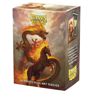 Deck Sleeves - Dragon Shield - Art - Matte Dual - Lunar New Year 2026  - Fire Horse (100 ct.)