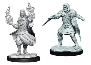 Critical Role - Unpainted Miniatures - Hollow One Rogue and Sorcerer Male