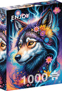 Magical Wolf Portrait - Jigsaw Puzzle (1000 Pcs.)