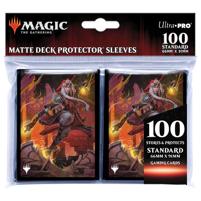 Deck Sleeves - Ultra Pro - Deck Protector - Magic: The Gathering - Dominaria United V3 (100 ct.) - Jaya, Fiery Negotiator