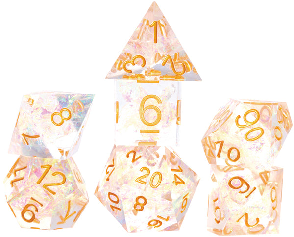 Dice - Sirius - Polyhedral RPG Set (7 ct.) - 16mm - Sharp Fairy Crystal