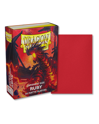 Deck Sleeves (Small) - Dragon Shield - Japanese - Matte - Ruby (60 ct.)