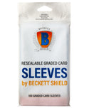 Beckett Shield - Card Storage - Soft Sleeves - Resealable Graded Card Sleeves (100 ct.)