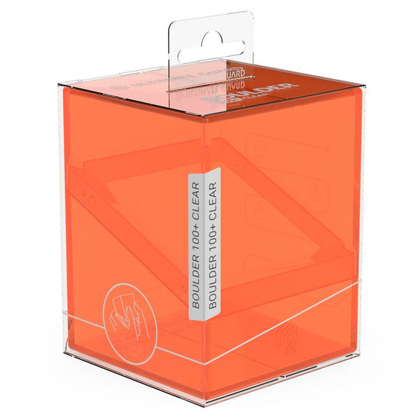 Deck Box - Ultimate Guard - Boulder Deck Case 100+ - Clear - Poppy Topaz