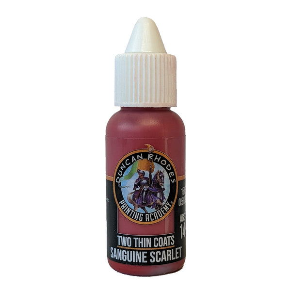 Painting - Two Thin Coats - Sanguine Scarlet (15 ml.)