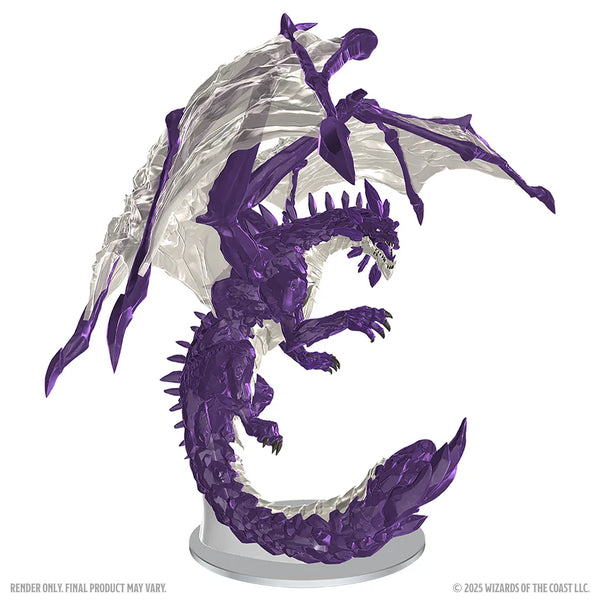 D&D - Icons of the Realms - Prepainted Miniature - Adult Amethyst Dragon