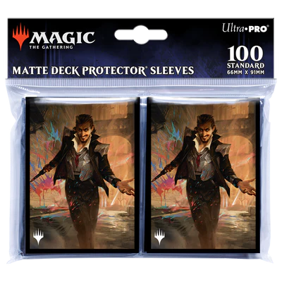 Deck Sleeves - Ultra Pro - Deck Protector - Magic: The Gathering - Streets of New Capenna B (100 ct.) - Anhelo the Deacon
