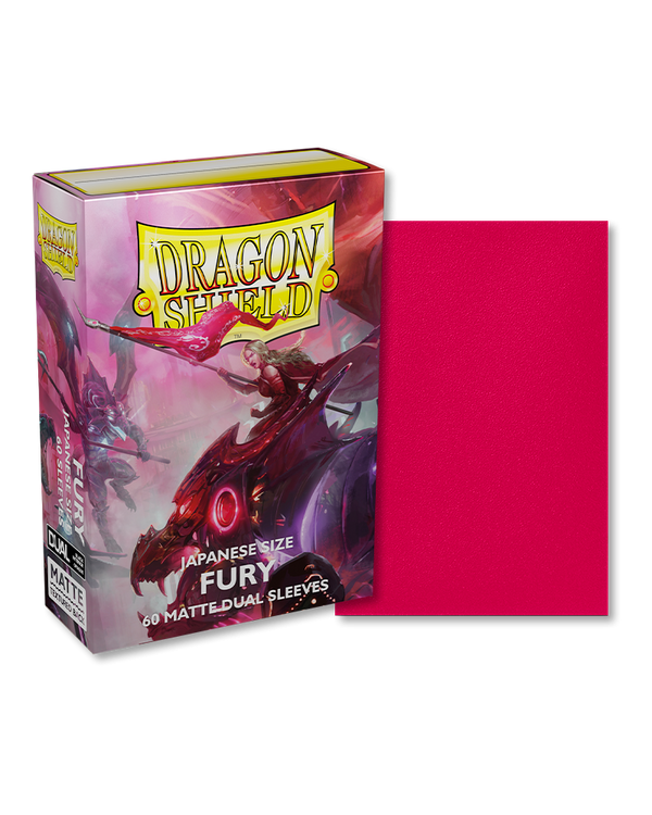 Deck Sleeves (Small) - Dragon Shield - Japanese - Matte Dual - Fury (60 ct.)