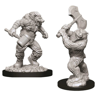 D&D - Nolzur's Marvelous Unpainted Miniatures - Wereboar & Werebear