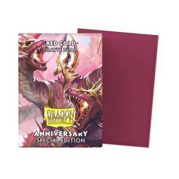 Deck Sleeves - Dragon Shield - Art - Red/Gold Anniversary Special Edition (100 ct.)