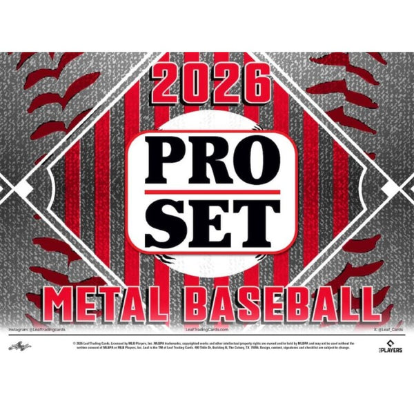 2026 Leaf Pro Set Metal Baseball Jumbo Box
