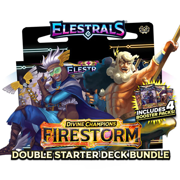 Elestrals TCG - Firestorm - Hermes vs Zeus Double Starter Deck Bundle