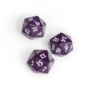 Dice - Ultra Pro - D20 Set (2 ct.) - Heavy Metal - Midnight Plum