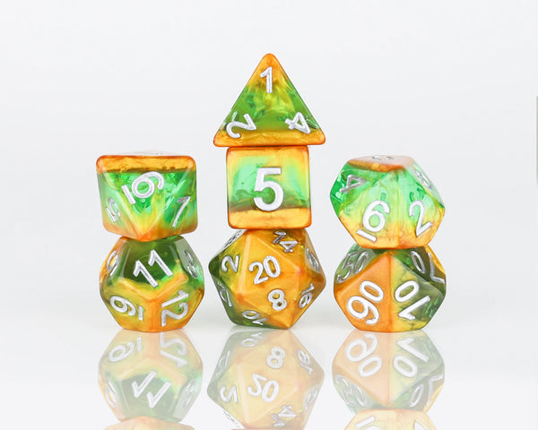 Dice - Sirius - Polyhedral RPG Set (8 ct.) - 16mm - Rainforest