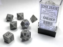 Dice - Chessex - Polyhedral Set (7 ct.) - 16mm - Opaque - Grey/Black