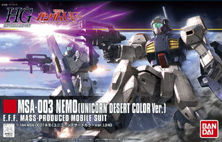 Bandai Hobby -  Gundam Unicorn - HG Nemo (Unicorn Desert Color Ver.) 1/144 Model Kit
