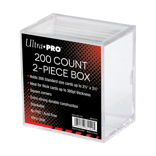 Ultra Pro - Card Storage - Card Case - 200 Ct. 2-Piece Slide Box