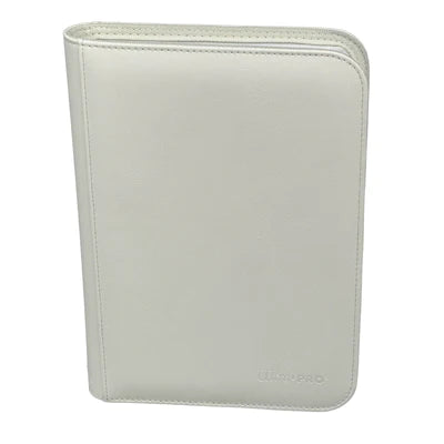 Binder - Ultra Pro - 4-Pocket Zippered Album - PRO-Binder - Vivid White