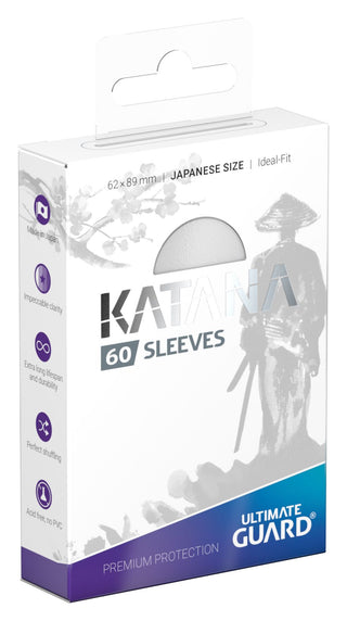 Deck Sleeves (Small) - Ultimate Guard - Katana - Japanese - White (60 ct.)