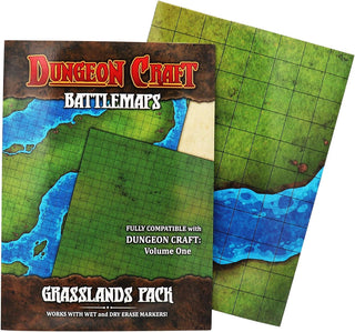 Gaming Mat - Dungeon Craft - Double-Sided - BattleMap - Grasslands