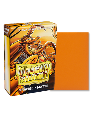 Deck Sleeves (Small) - Dragon Shield - Japanese - Matte - Orange (60 ct.)