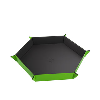 Dice Tray - Gamegenic - Magnetic Hexagonal - Black/Green