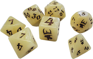 Dice - Steve Jackson Games - Polyhedral Set (7 ct.) - 16mm - Tan/Brown