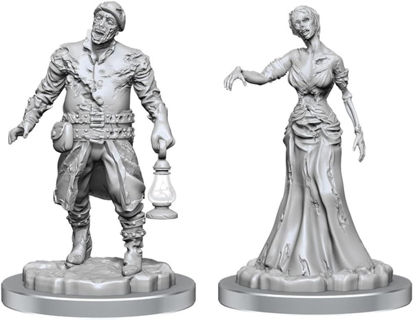 WizKids Deep Cuts - Unpainted Miniatures - Zombies