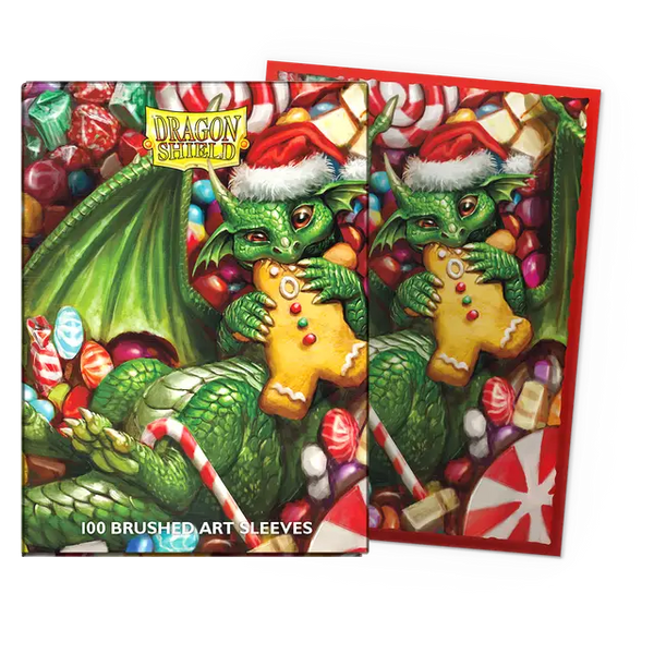 Deck Sleeves - Dragon Shield - Art - Brushed - Christmas Dragon 2024 (100 ct.)