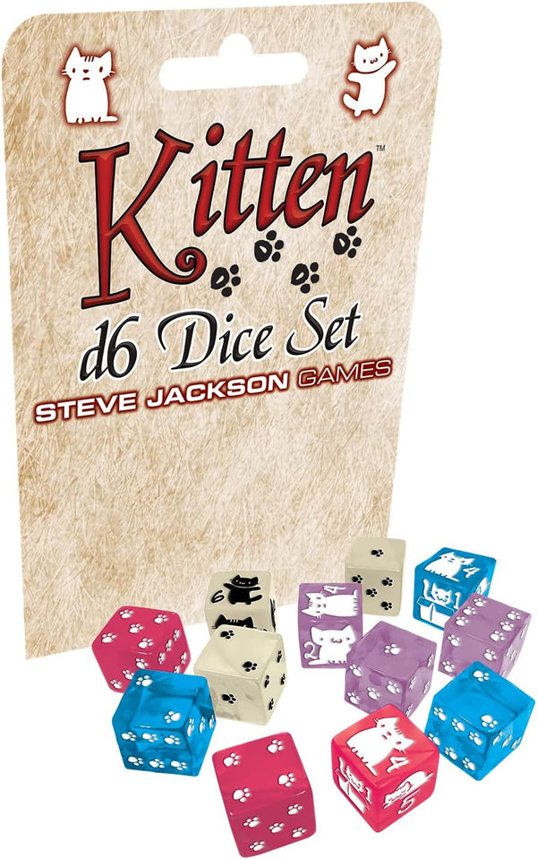 Dice - Steve Jackson Games - D6 Set (12 ct.) - 16mm - Kitten