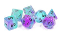 Dice - Sirius - Polyhedral RPG Set (8 ct.) - 16mm - Glowworm - Peacock