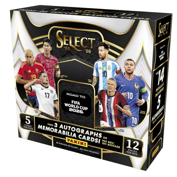 (NOT FOR SALE UNTIL 07/22/2026) 2025/26 Panini Select Road To The World Cup Soccer Hobby Box