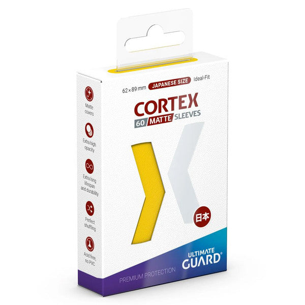 Deck Sleeves (Small) - Ultimate Guard - Cortex - Japanese - Matte Yellow (60 ct.)