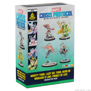 Marvel Crisis Protocol - Mighty Thor, Lady Sif, Thor, Hero of Midgard & Loki, Prince of Lies Character Pack