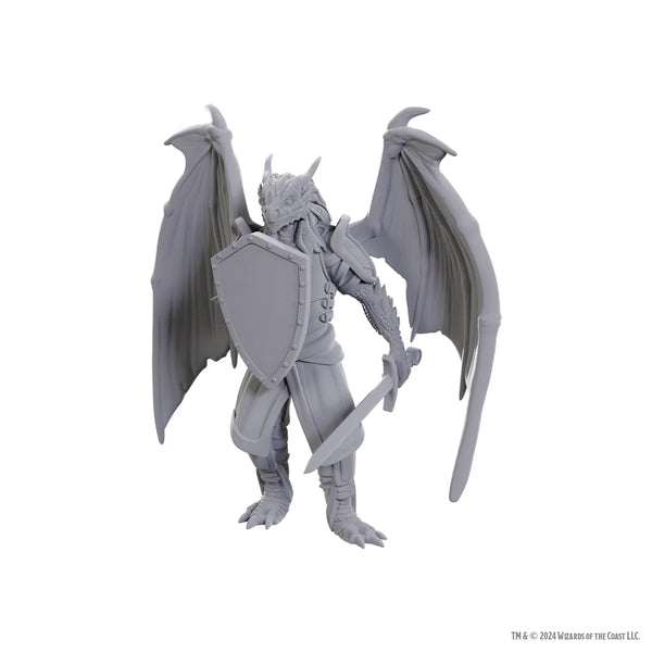 D&D - Unpainted Miniatures - Nolzur's Marvelous Miniatures - Dragonborn of Bahamut