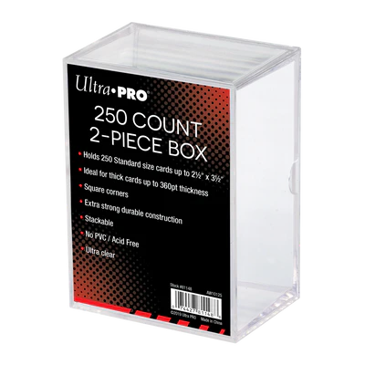 Ultra Pro - Card Storage - Card Case - 250 Ct. 2-Piece Slide Box