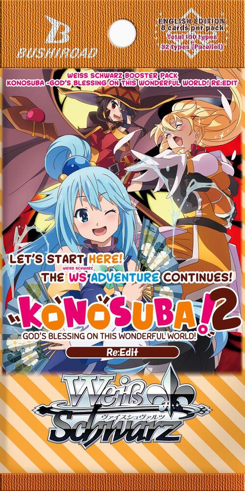 Weiss Schwarz TCG - Konosuba! God's Blessing on This Wonderful World - Re:Edit Booster Pack