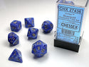 Dice - Chessex - Polyhedral Set (7 ct.) - 16mm - Vortex - Blue/Gold