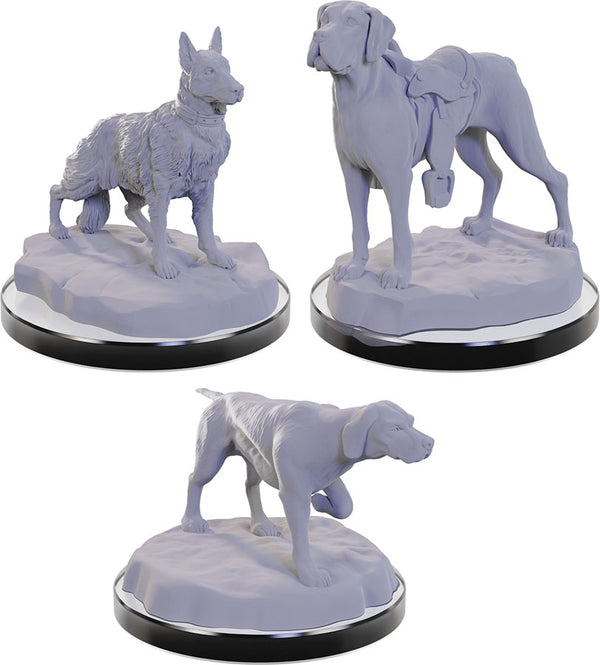 Pathfinder Deep Cuts - Unpainted Miniatures - Dog Companions