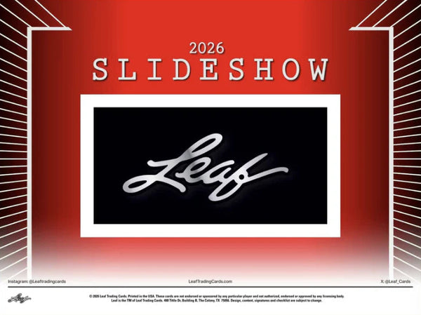 2026 Leaf Slideshow Movie Trading Cards Hobby Box