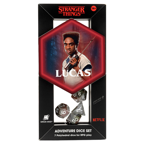 Dice - Sirius - Polyhedral RPG Set (7 ct.) - Adventure Dice - Stranger Things - Lucas