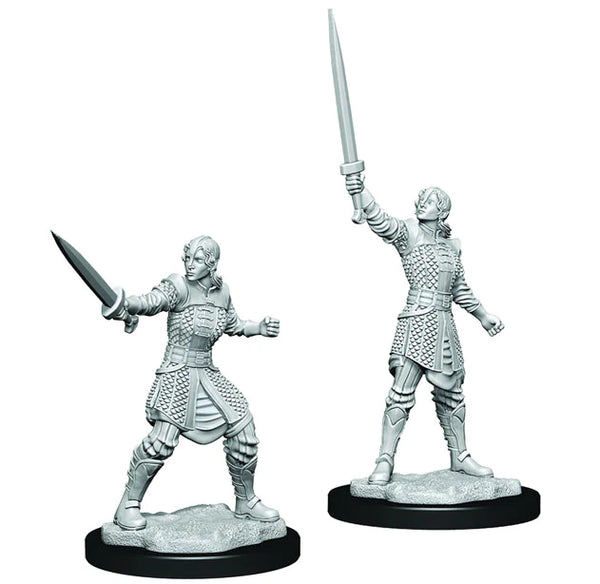 Critical Role - Unpainted Miniatures - Human Dwendalian Empire Fighter Female
