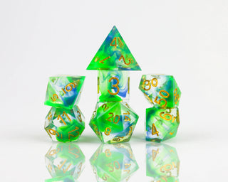 Dice - Sirius - Polyhedral RPG Set (7 ct.) - 16mm - Sharp Cyprus