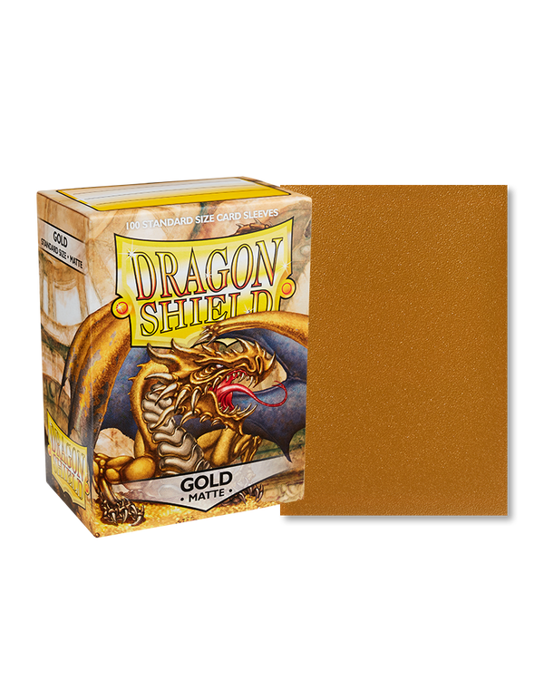 Deck Sleeves - Dragon Shield - Matte - Gold (100 ct.)