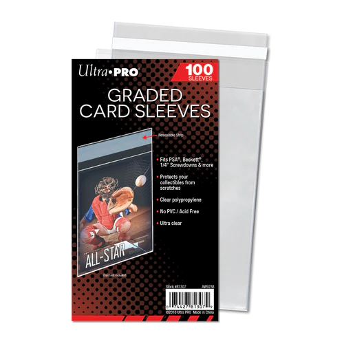 Ultra Pro - Card Storage - Soft Sleeves - Graded Card Sleeves Resealable (100 ct.)