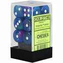 Dice - Chessex - D6 Set (12 ct.) - 16mm - Festive - Waterlily/White