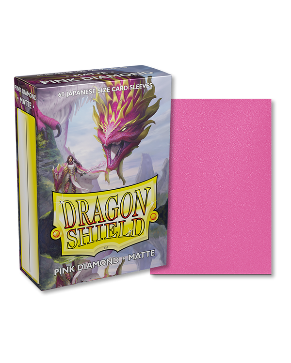 Deck Sleeves (Small) - Dragon Shield - Japanese - Matte - Pink Diamond (60 ct.)