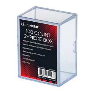 Ultra Pro - Card Storage - Card Case - 100 Ct. 2-Piece Slide Box