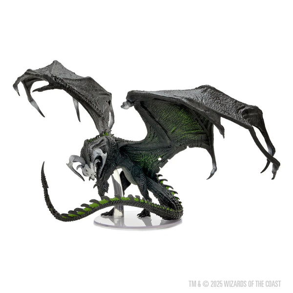 D&D - Icons of the Realms - Prepainted Miniature - Adult Black Dragon (96320)